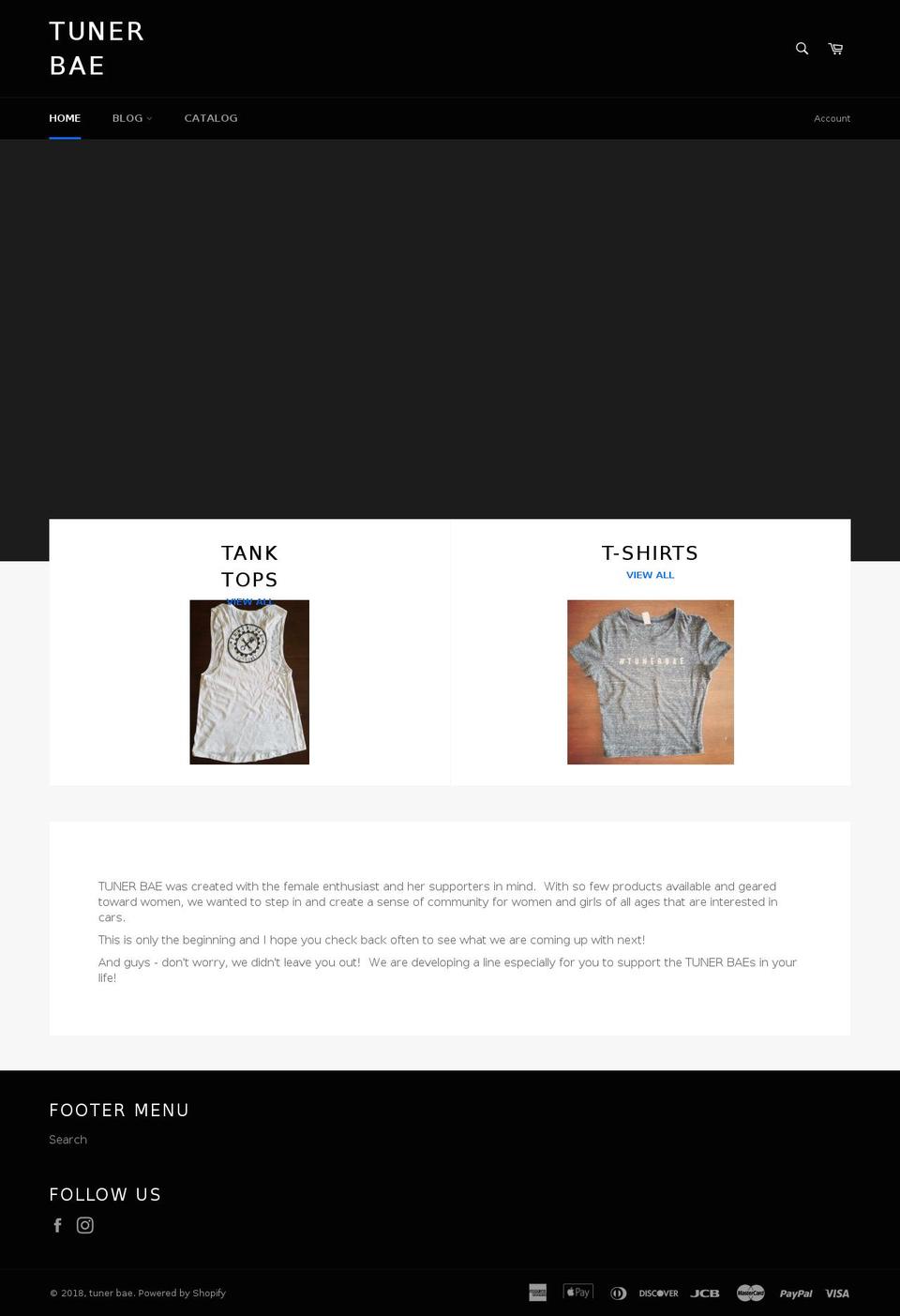 tunerbae.com — Shopify storefront screenshot