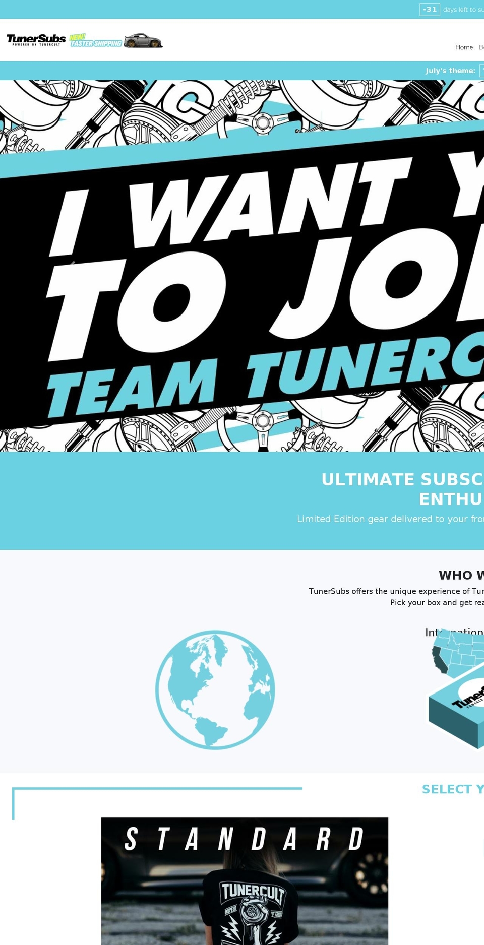 tunersubs Shopify theme site example tunercultsubscriptions.com