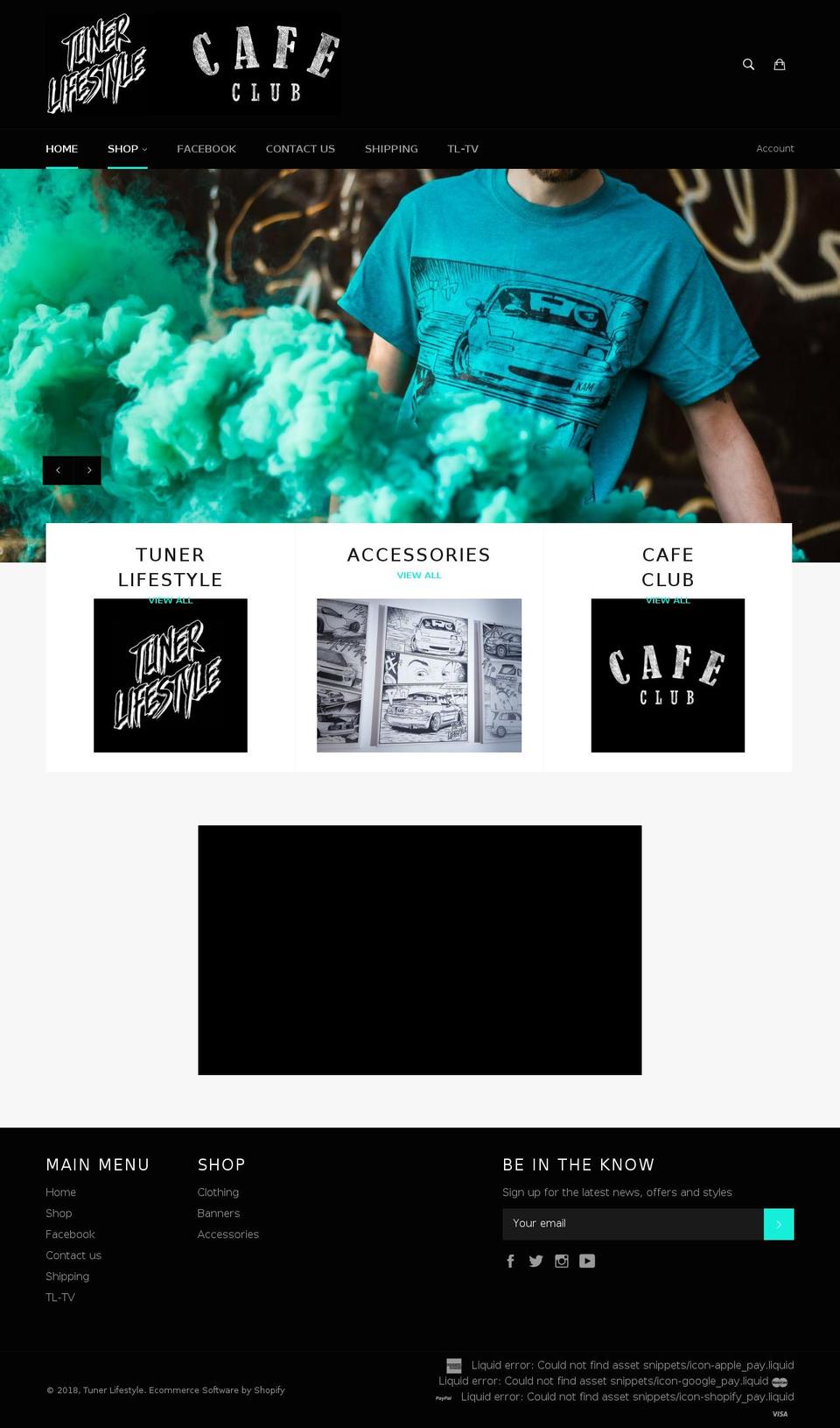 tunerlifestyle.com shopify website screenshot