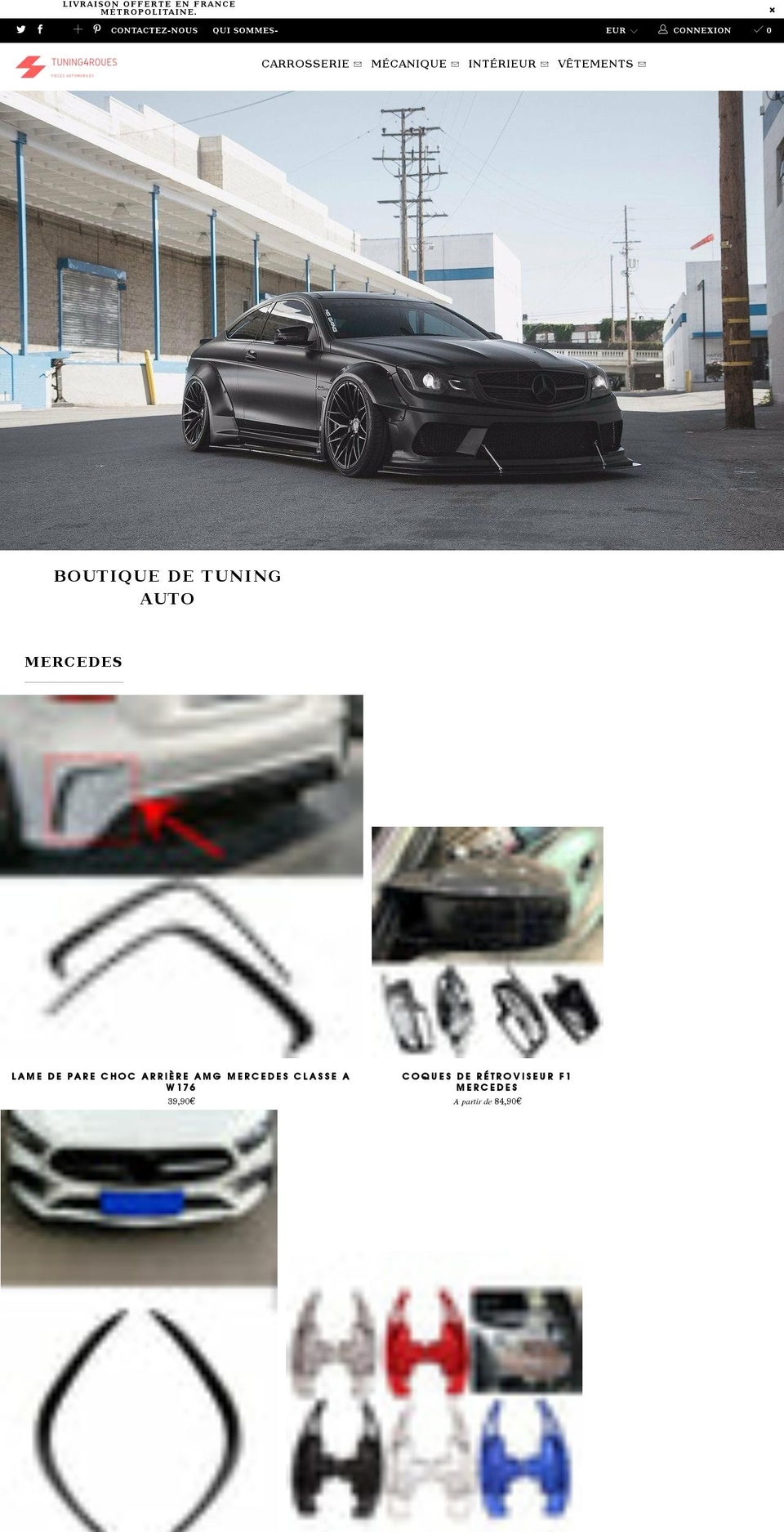 tuning4roues.com shopify website screenshot