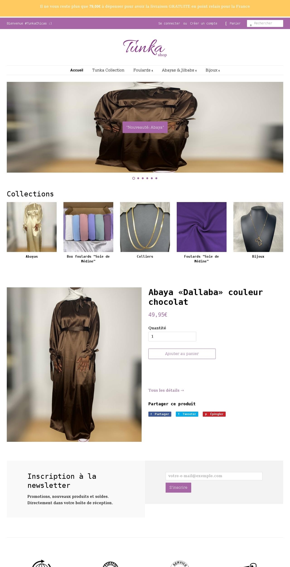 tunka-shop.com shopify website screenshot