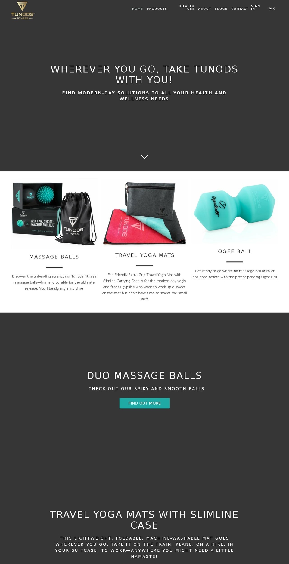 tunodsfitness.com — Shopify storefront screenshot