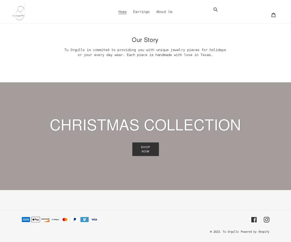 tuorgullo.com shopify website screenshot