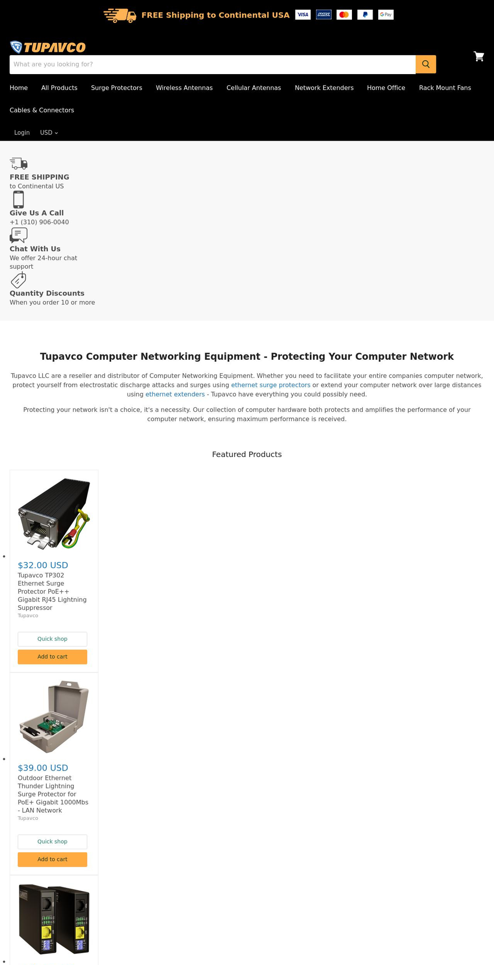 tupavco.com shopify website screenshot