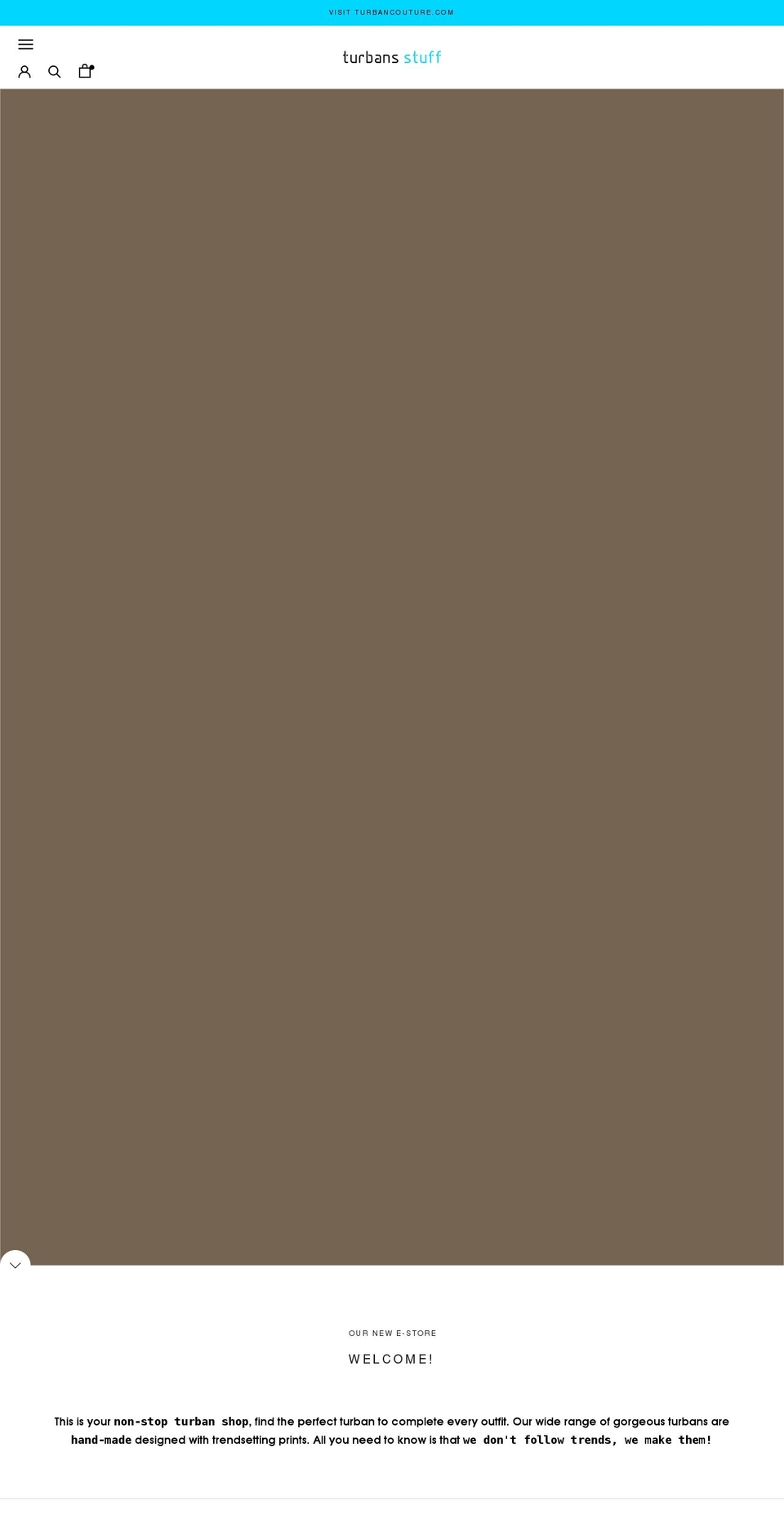 turbansstuff.com — Shopify storefront screenshot
