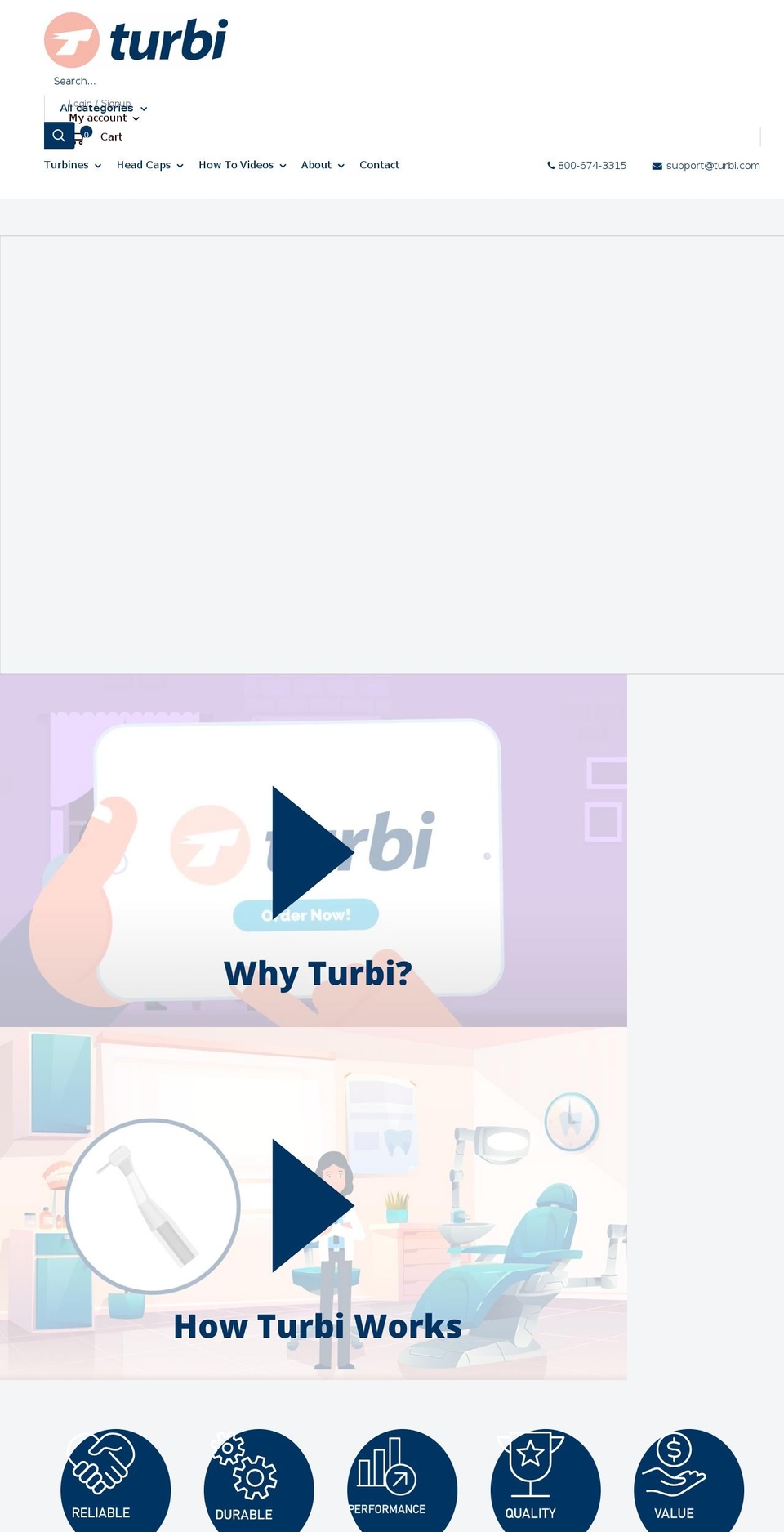 turbi.com shopify website screenshot