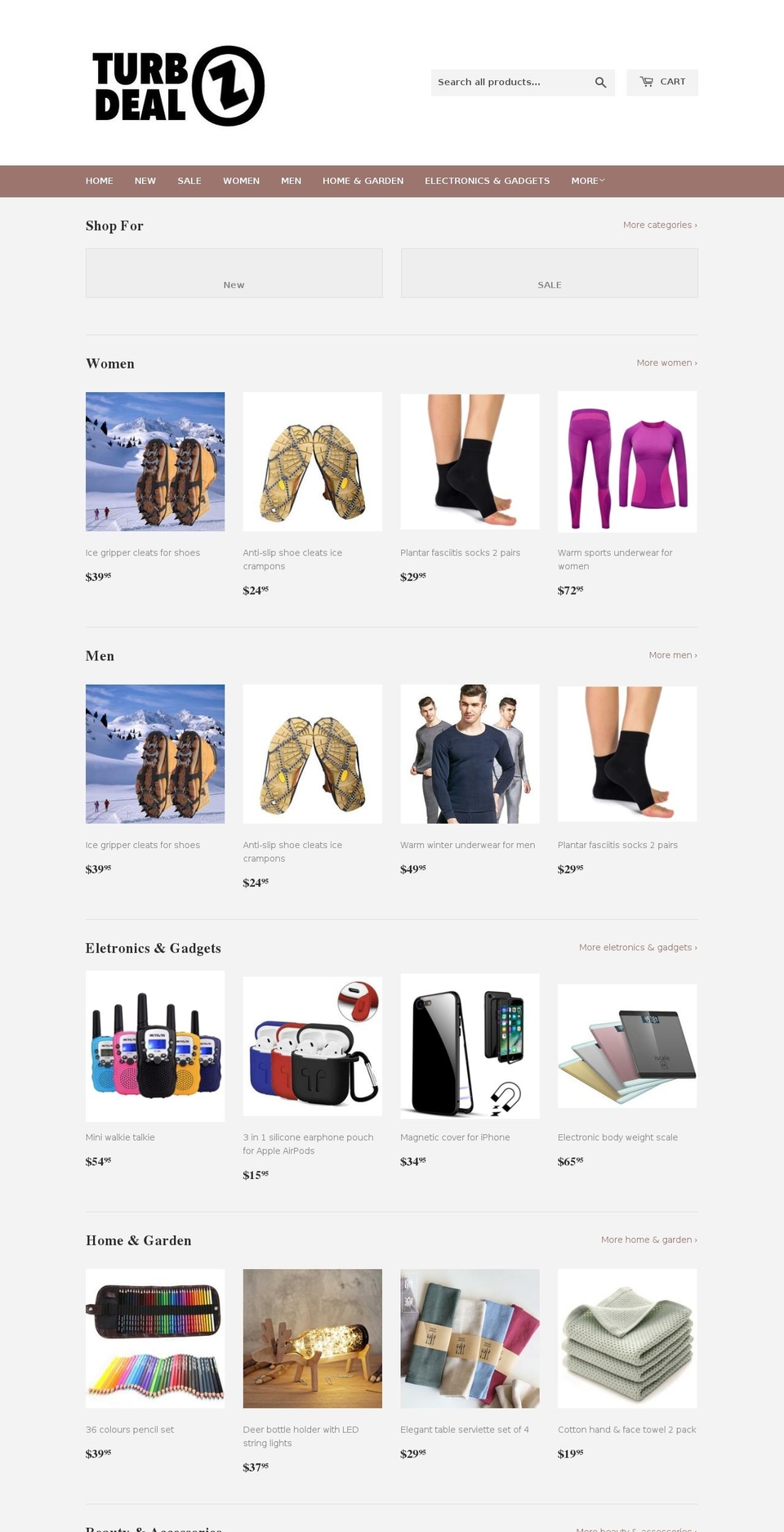 turbodealz.com shopify website screenshot