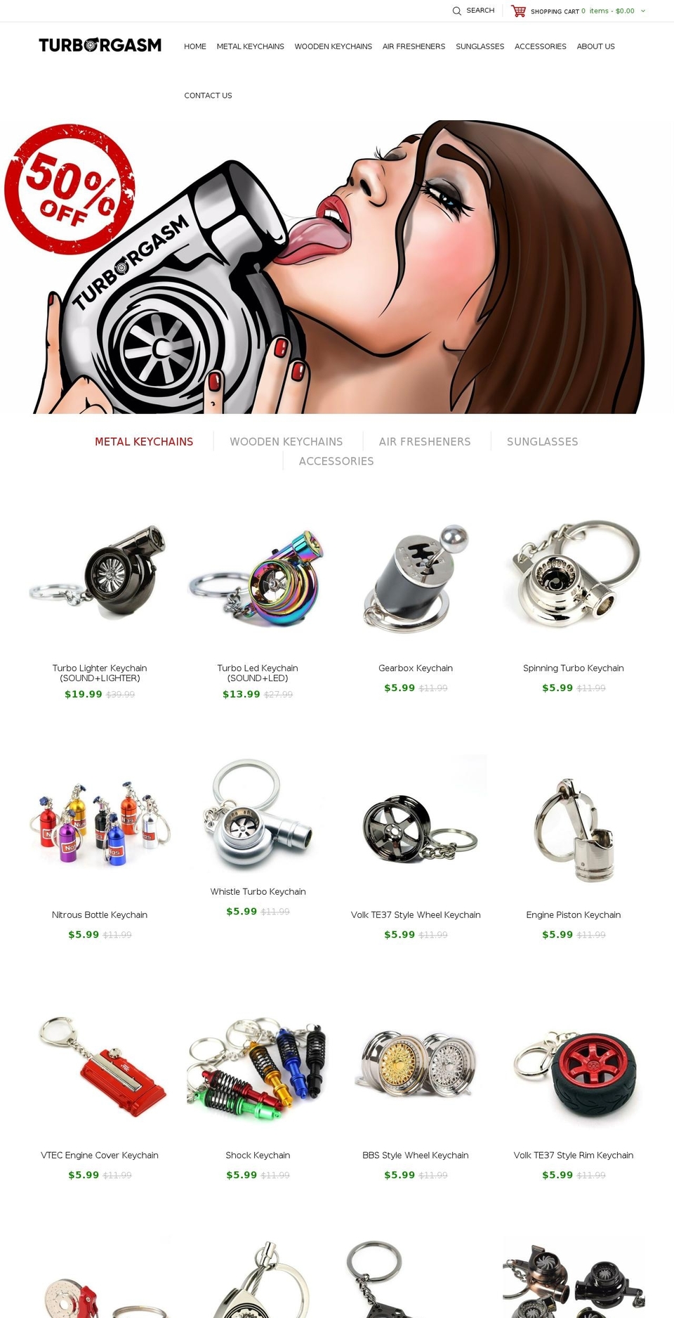 turborgasm.com shopify website screenshot