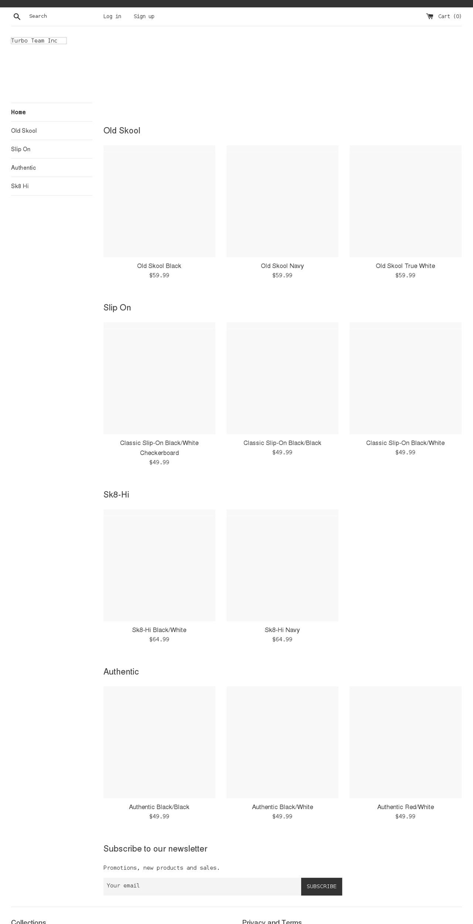 turboteaminc.com shopify website screenshot