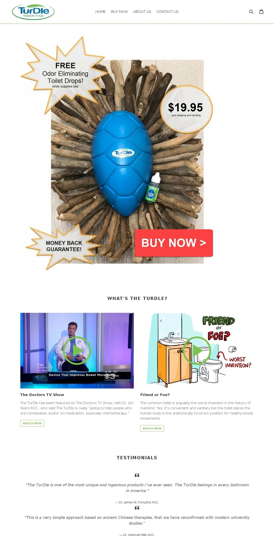 turdle.com — Shopify storefront screenshot