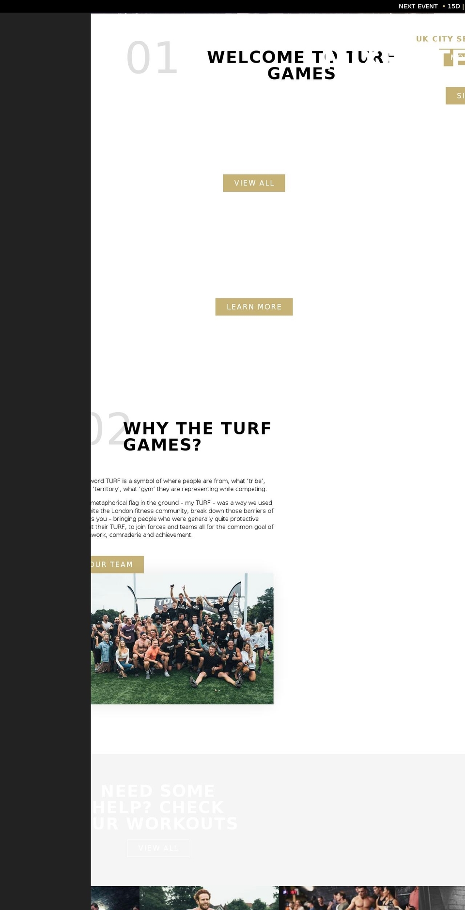 turfgames.com shopify website screenshot