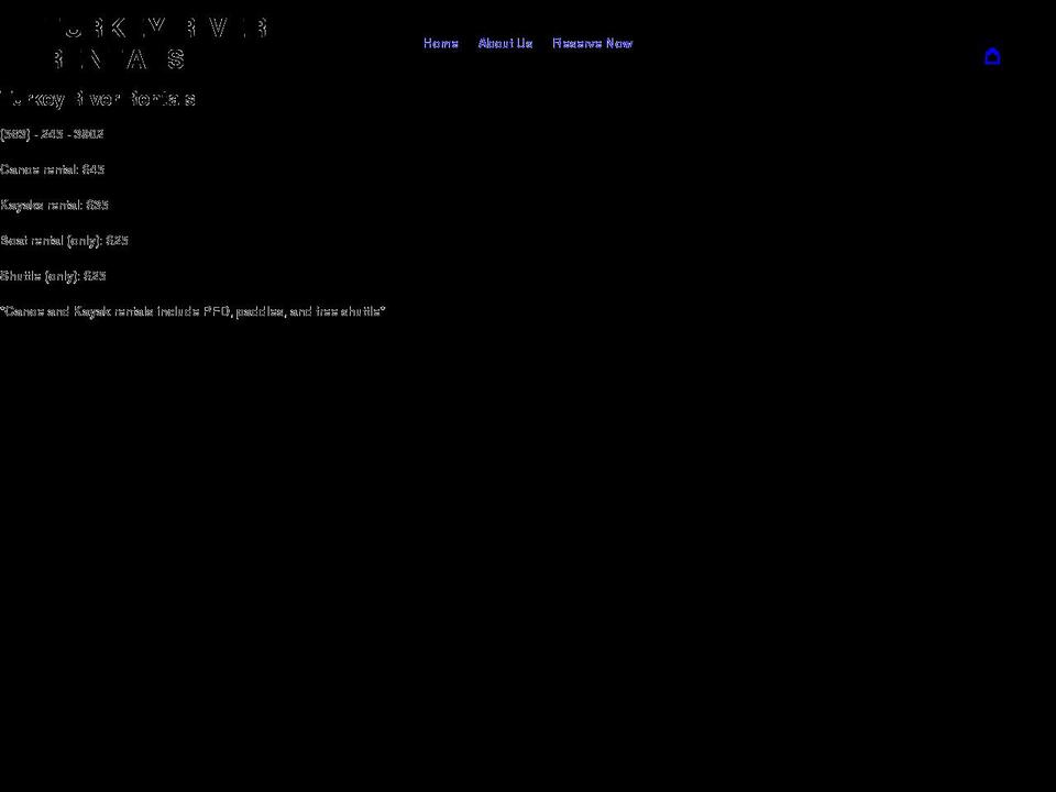 turkeyriverrentals.com shopify website screenshot