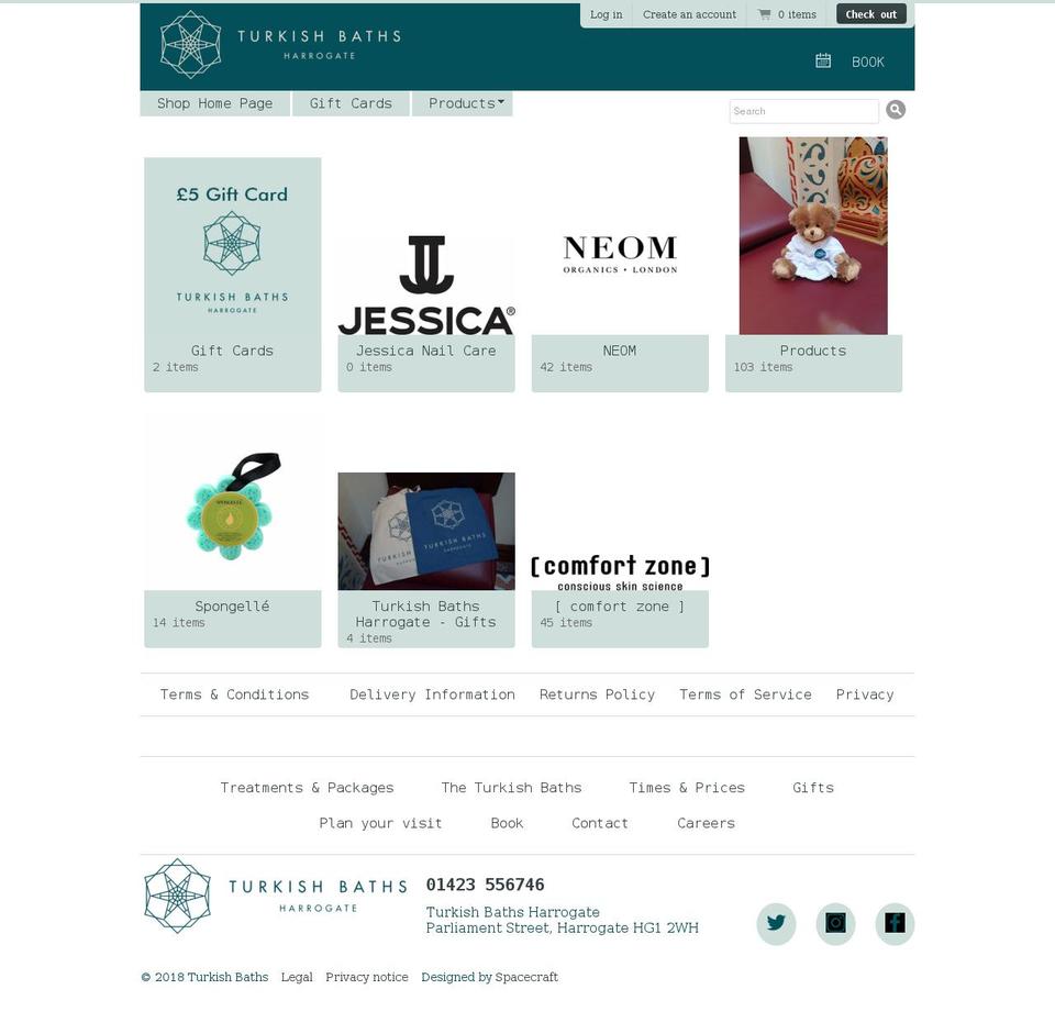 turkish-baths-health-spa-boutique.myshopify.com shopify website screenshot