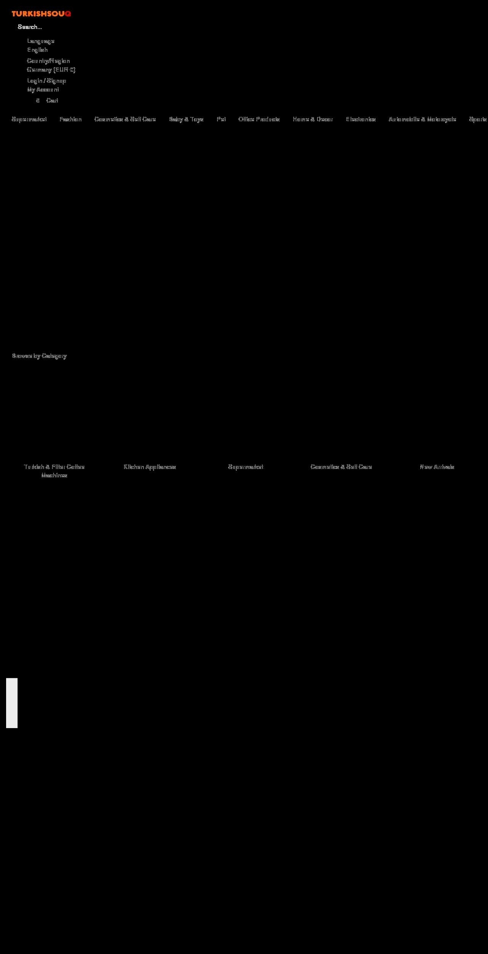 turkishsouq.com shopify website screenshot