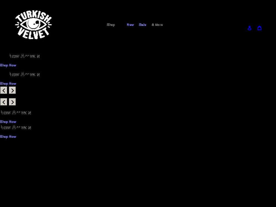 turkishvelvet.com shopify website screenshot