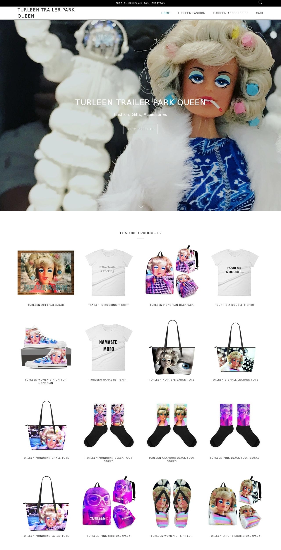 turleenstore.com shopify website screenshot