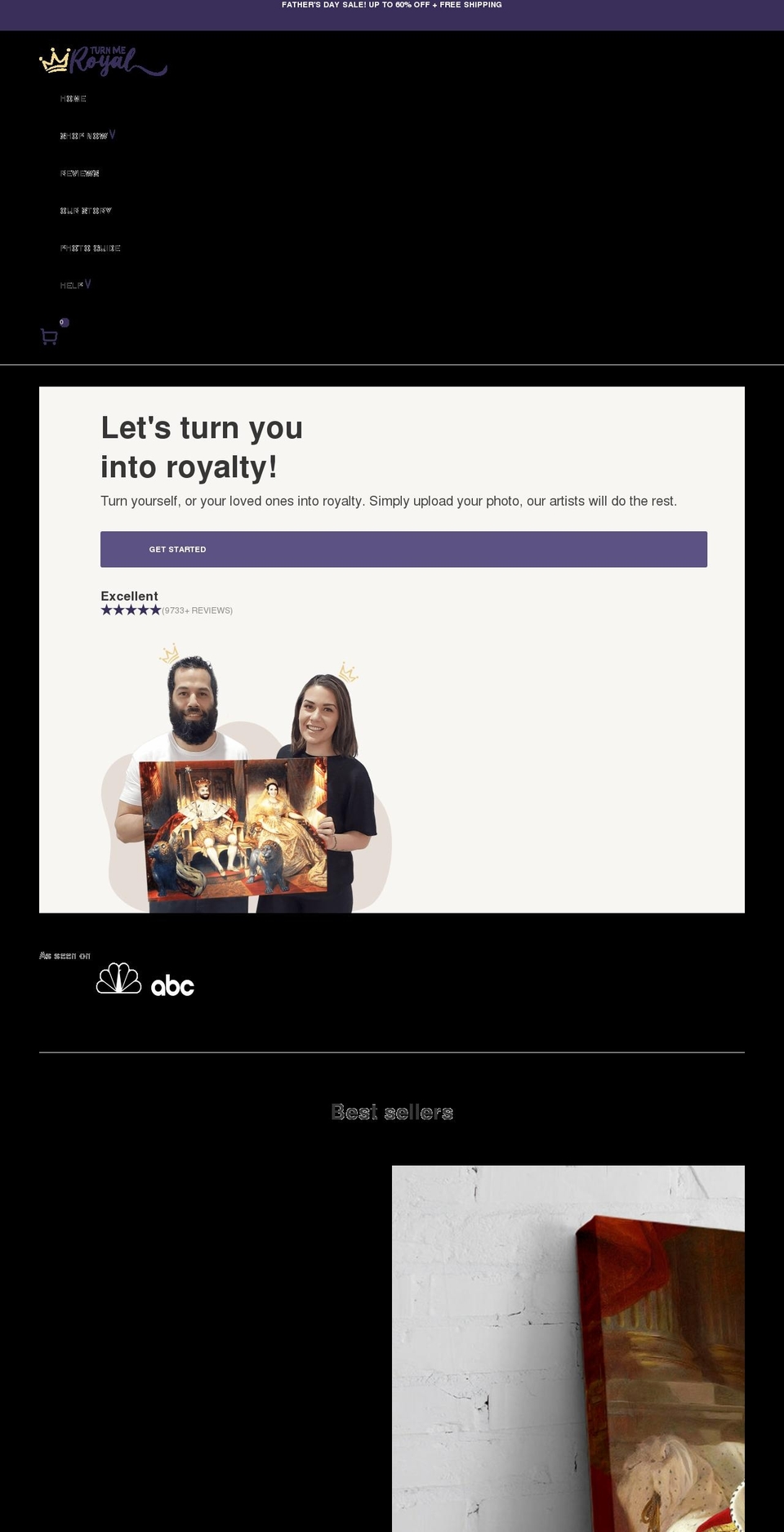 turnmeroyal.com shopify website screenshot