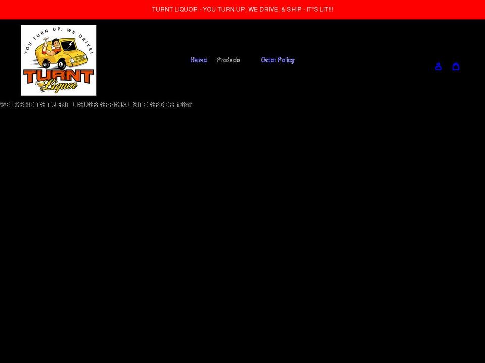 turntliquor.com shopify website screenshot