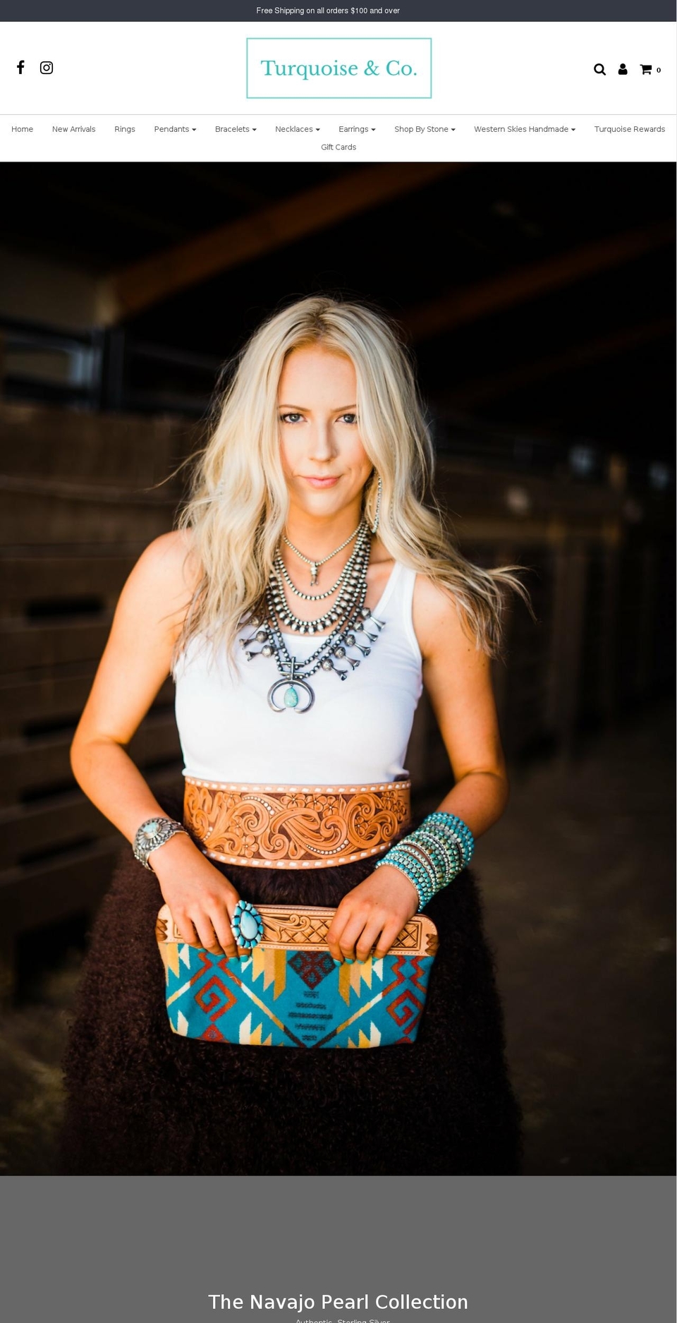 turquoiseandcompany.com shopify website screenshot