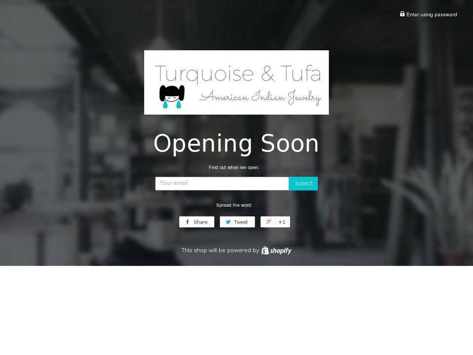 turquoiseandtufa.com shopify website screenshot