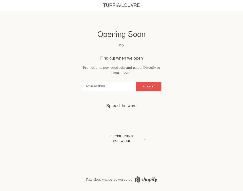 turria.com shopify website screenshot
