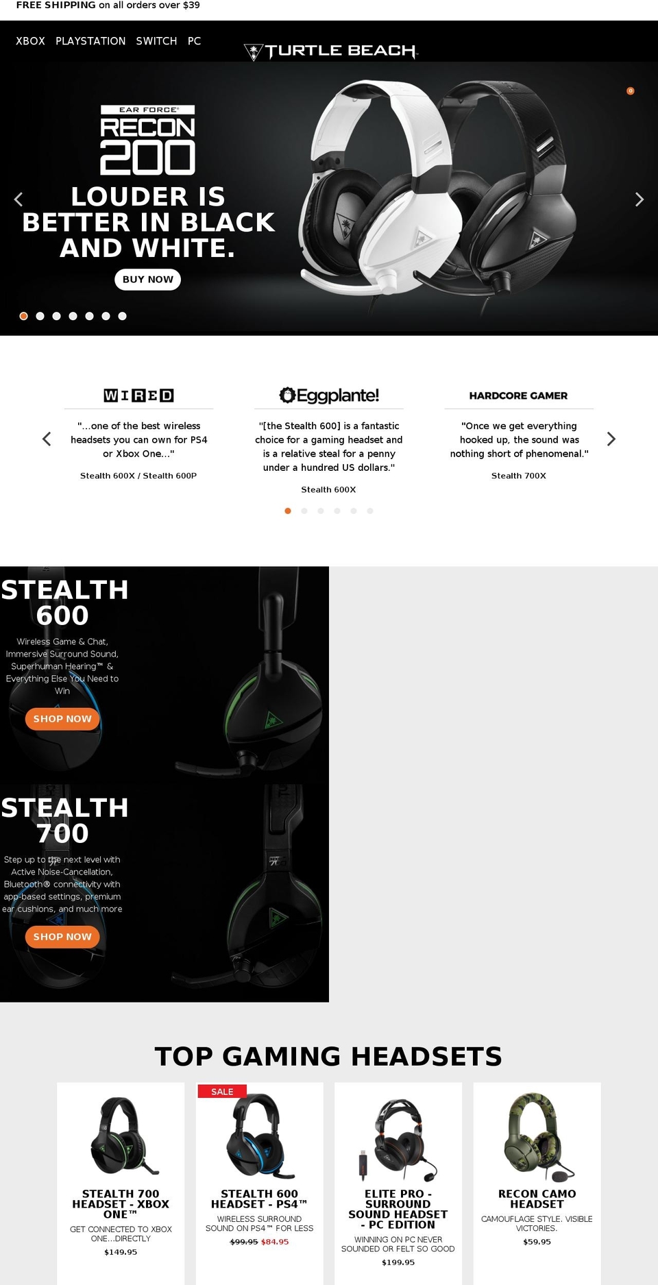 PROD Shopify theme site example turtlebeach.se