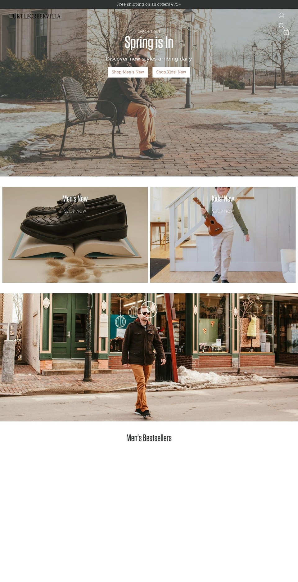turtlecreekvilla.com shopify website screenshot