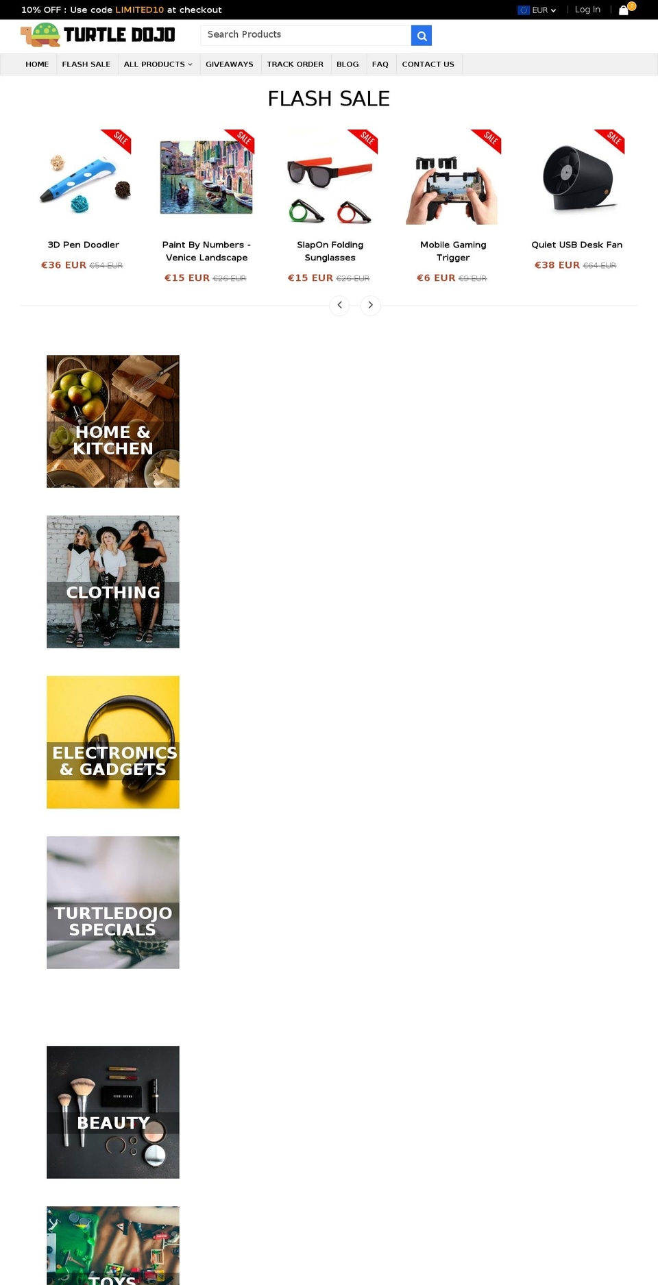 turtledojo.com — Shopify storefront screenshot