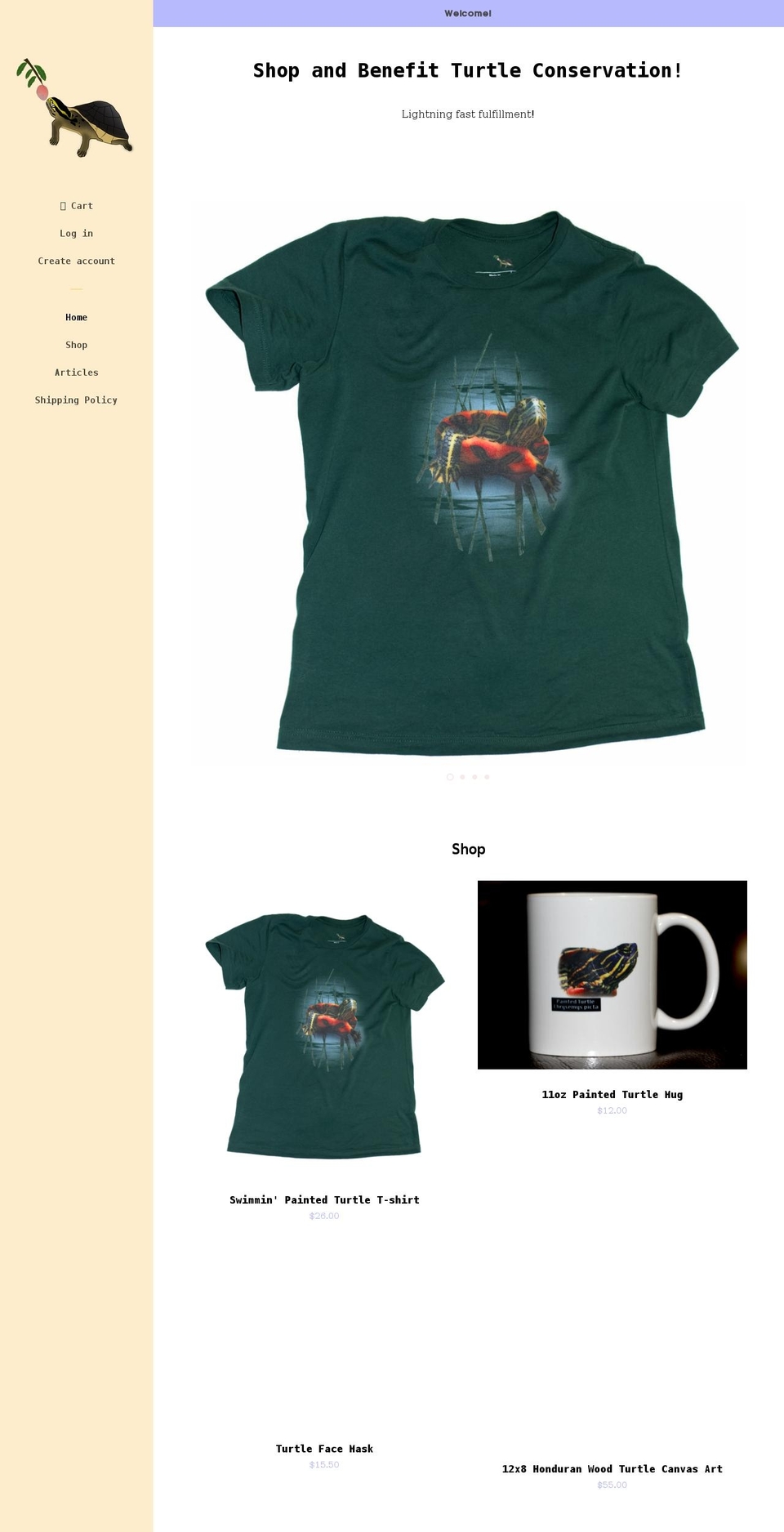 turtlefruit.com shopify website screenshot