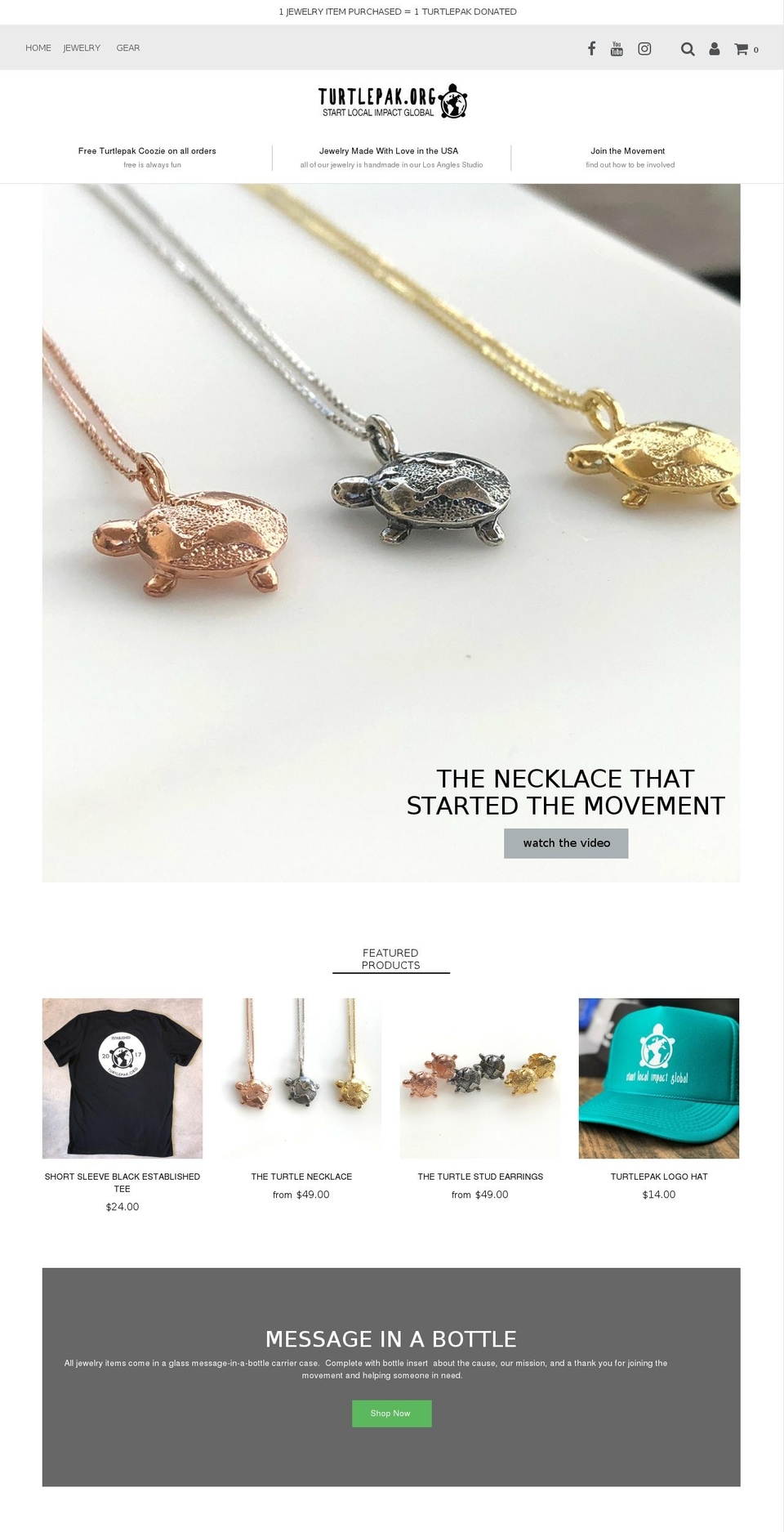 turtlepak.org shopify website screenshot