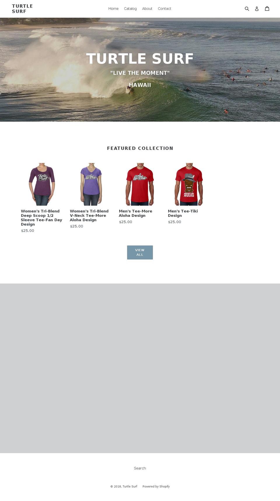 turtlesurfclothing.com — Shopify storefront screenshot