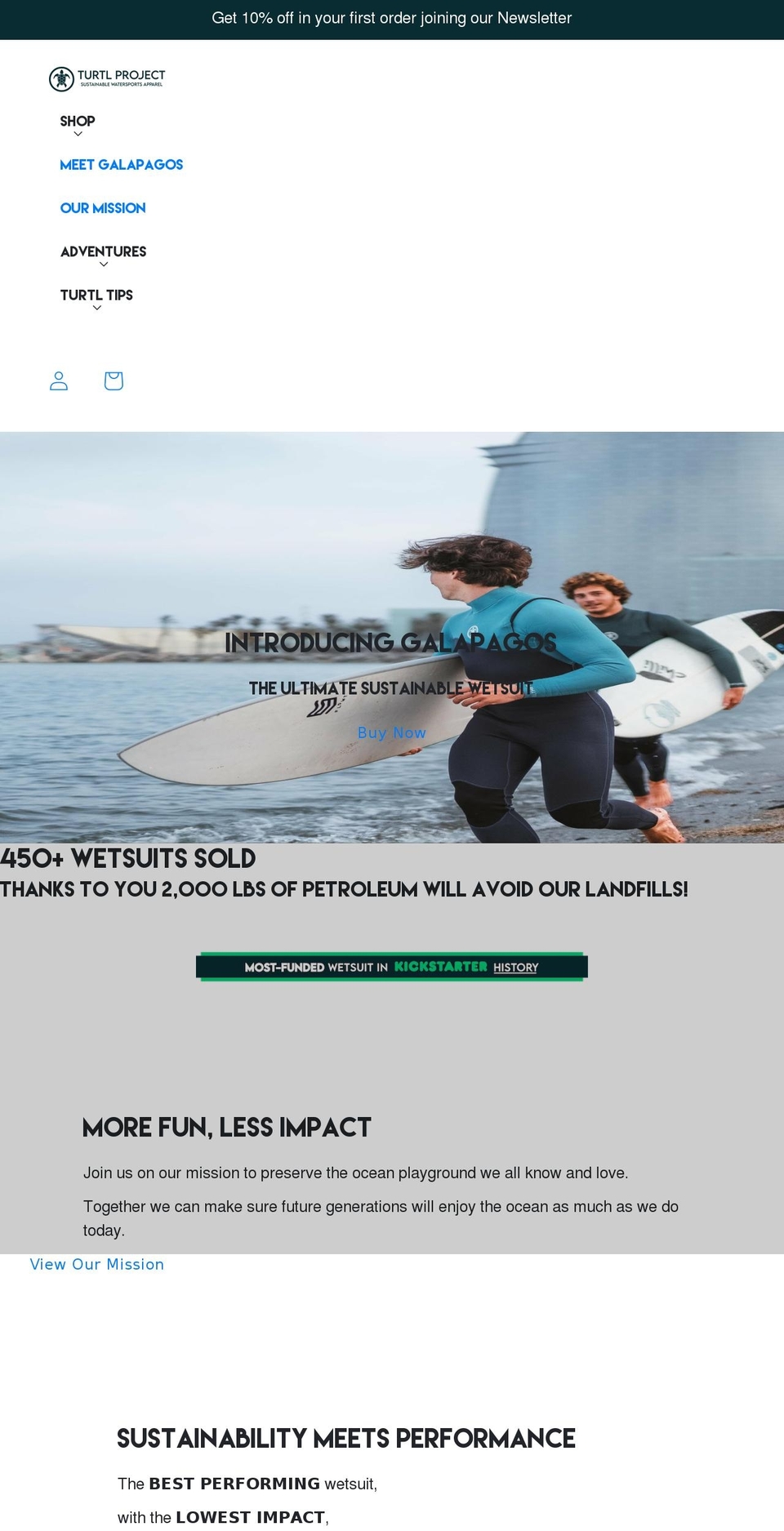 turtlproject.com shopify website screenshot