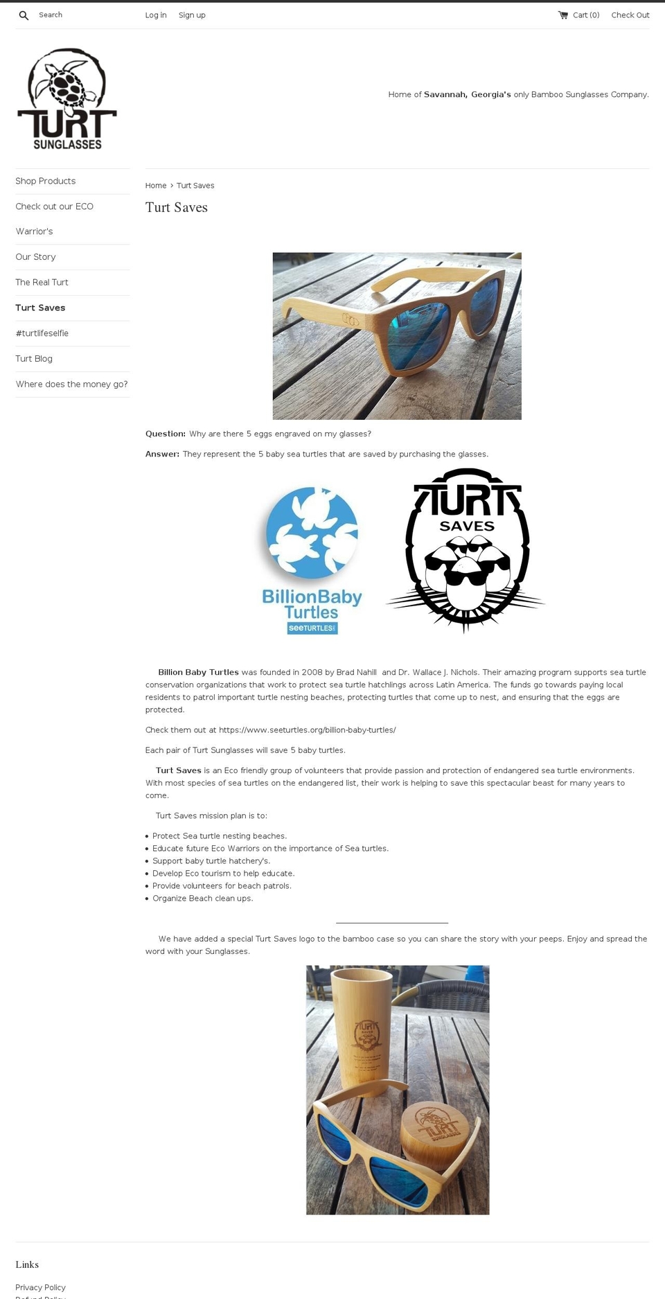 turtsaves.com — Shopify storefront screenshot
