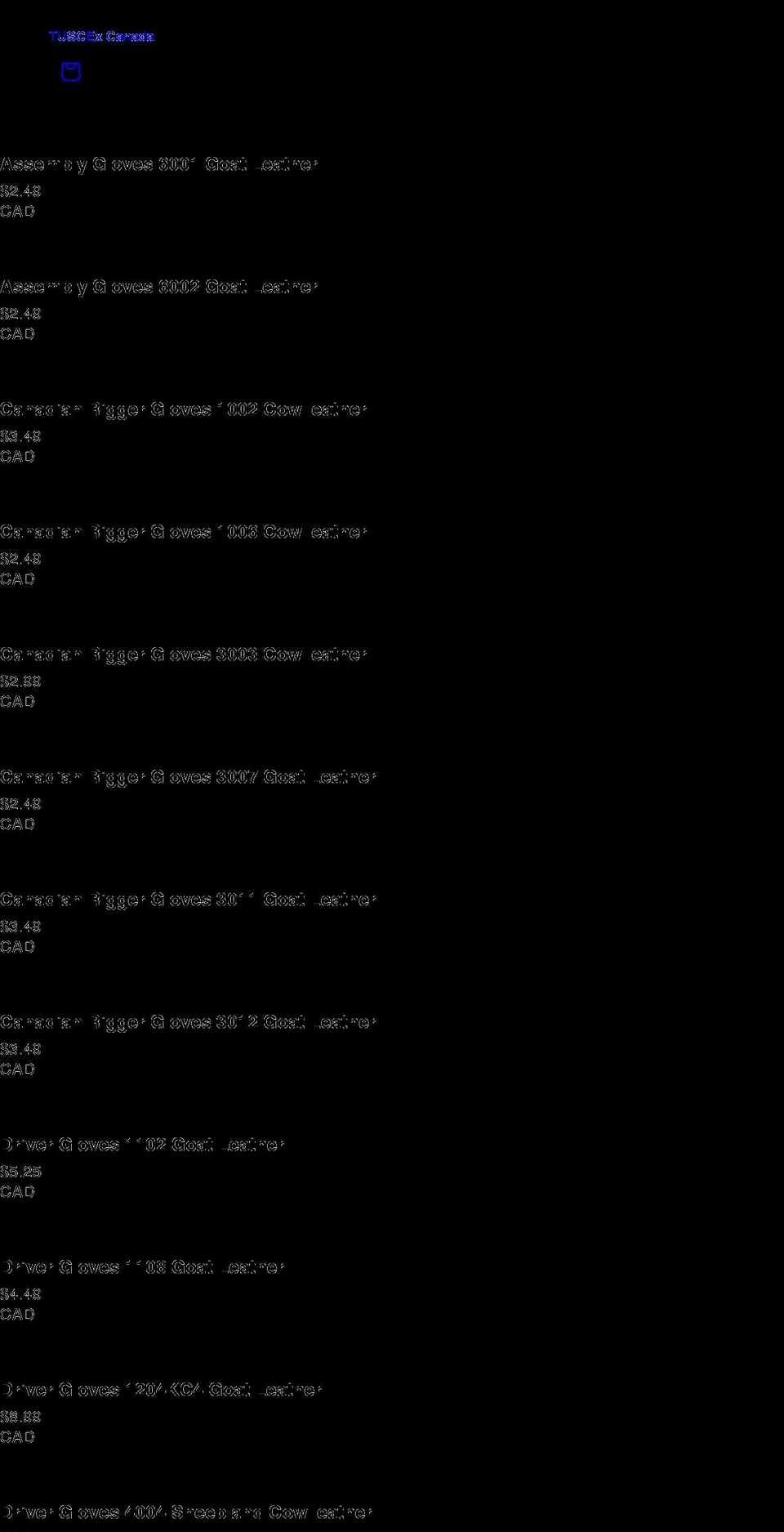 tuscex.com shopify website screenshot