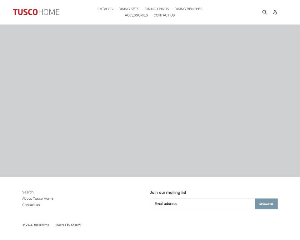 tuscohome.com — Shopify storefront screenshot