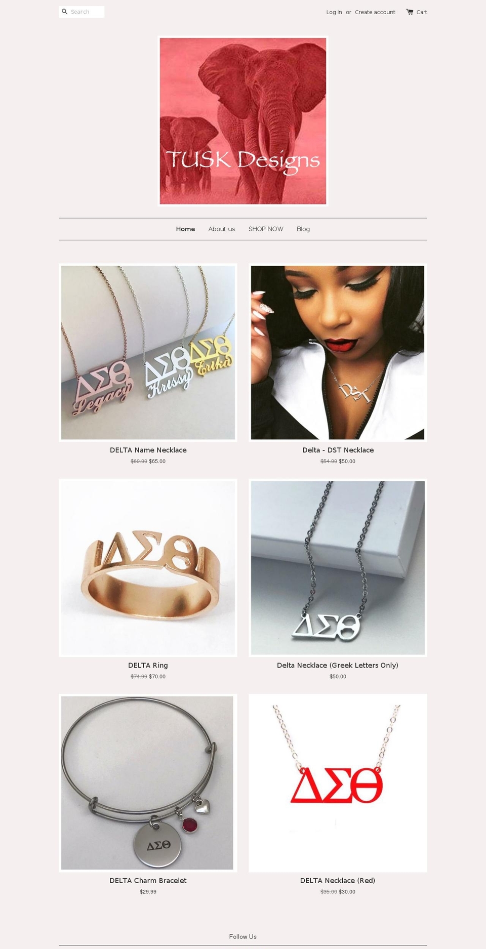 tuskdesigns.com — Shopify storefront screenshot