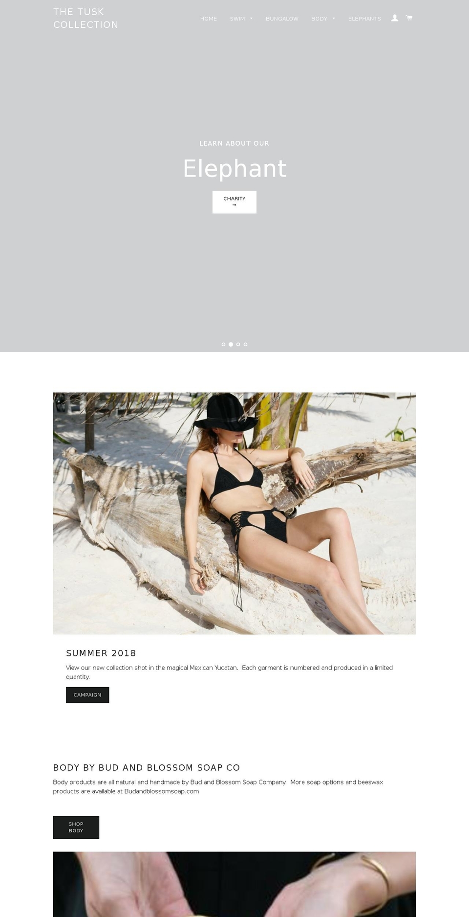 tuskswim.com — Shopify storefront screenshot