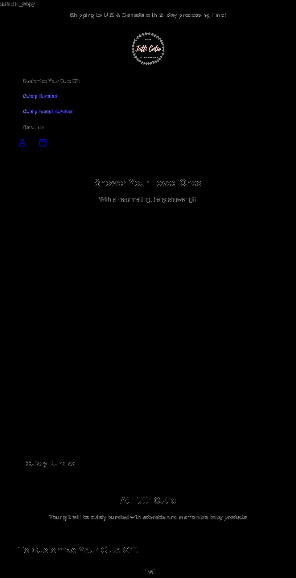 tutti-cutie.com — Shopify storefront screenshot