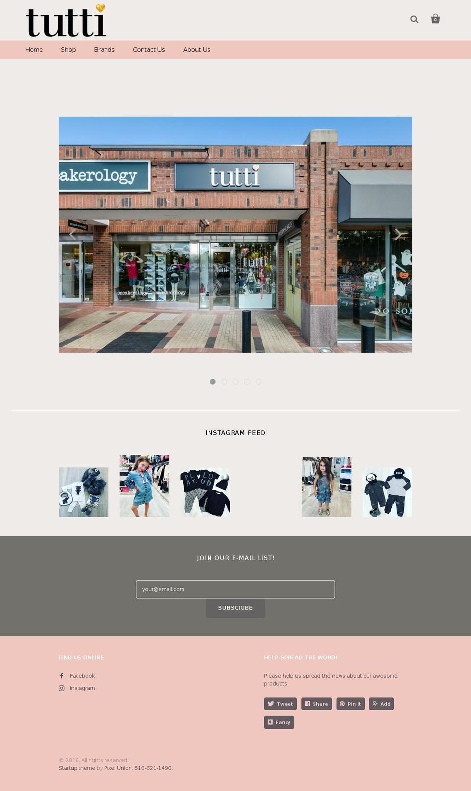 tuttiny.com — Shopify storefront screenshot