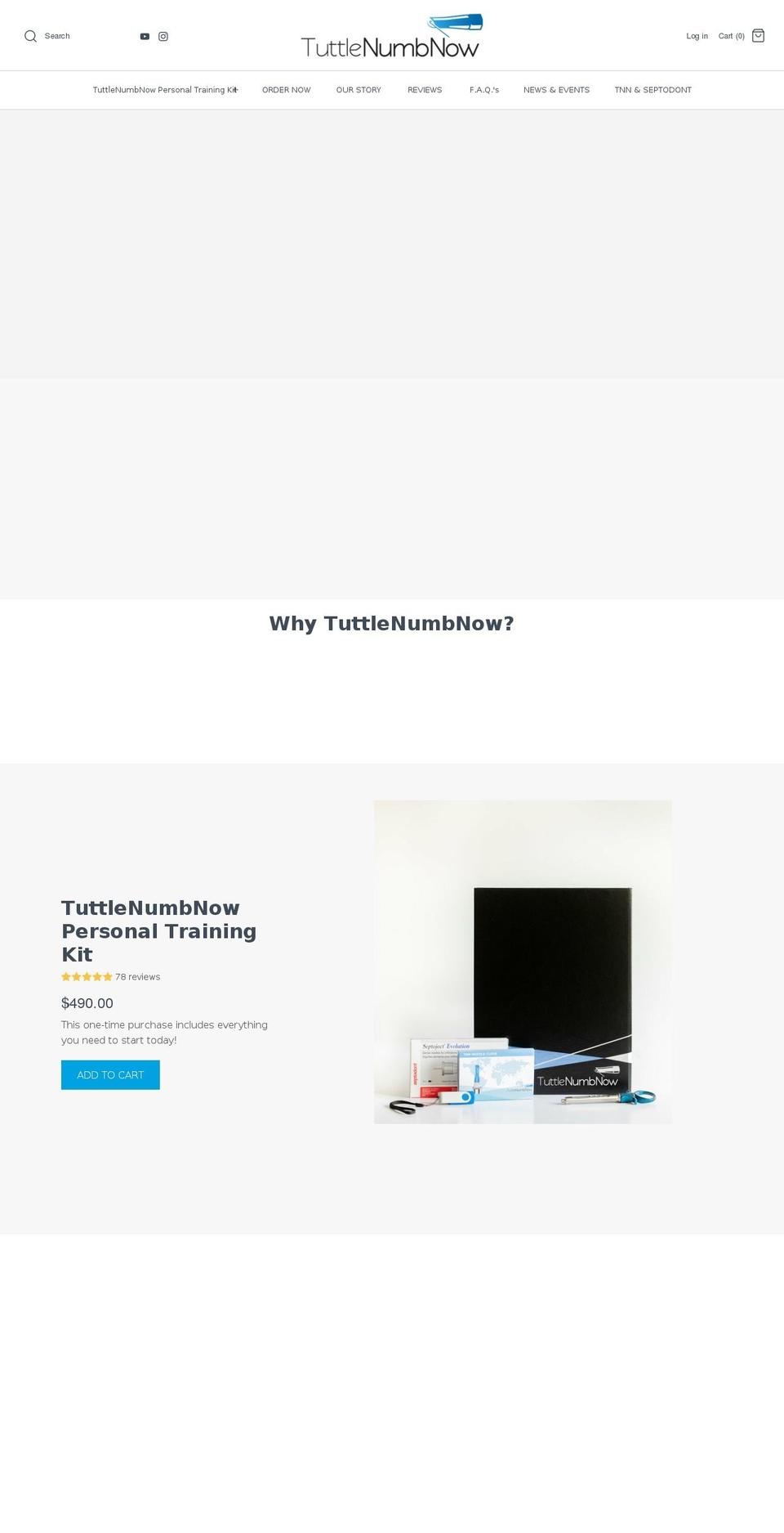 tuttlenumbnow.com shopify website screenshot