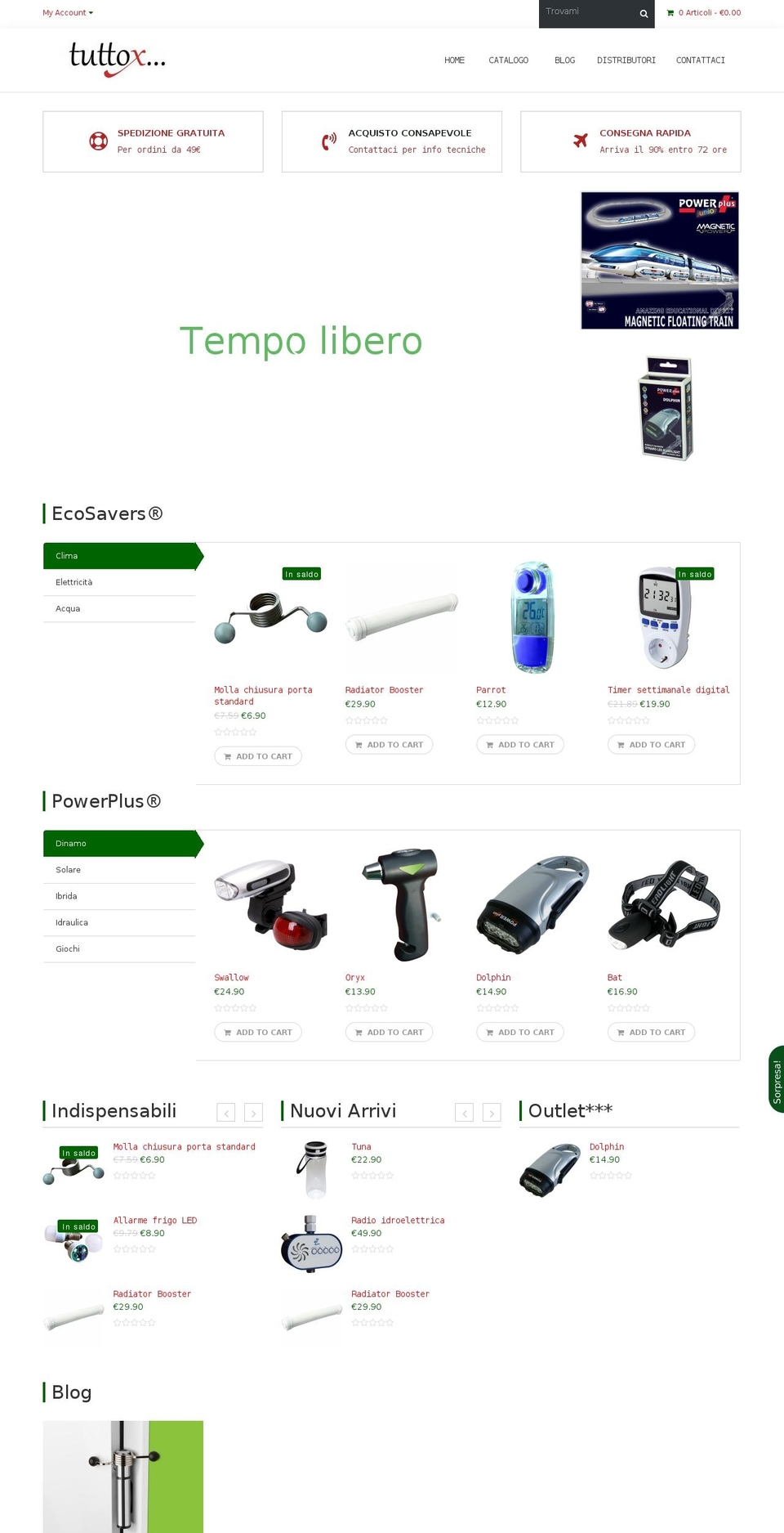 tuttox.it shopify website screenshot