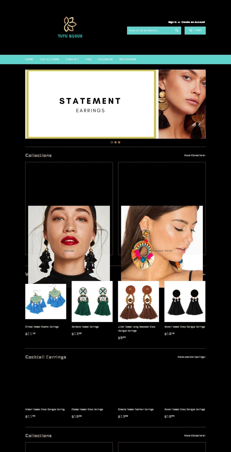 tutubijoux.com shopify website screenshot