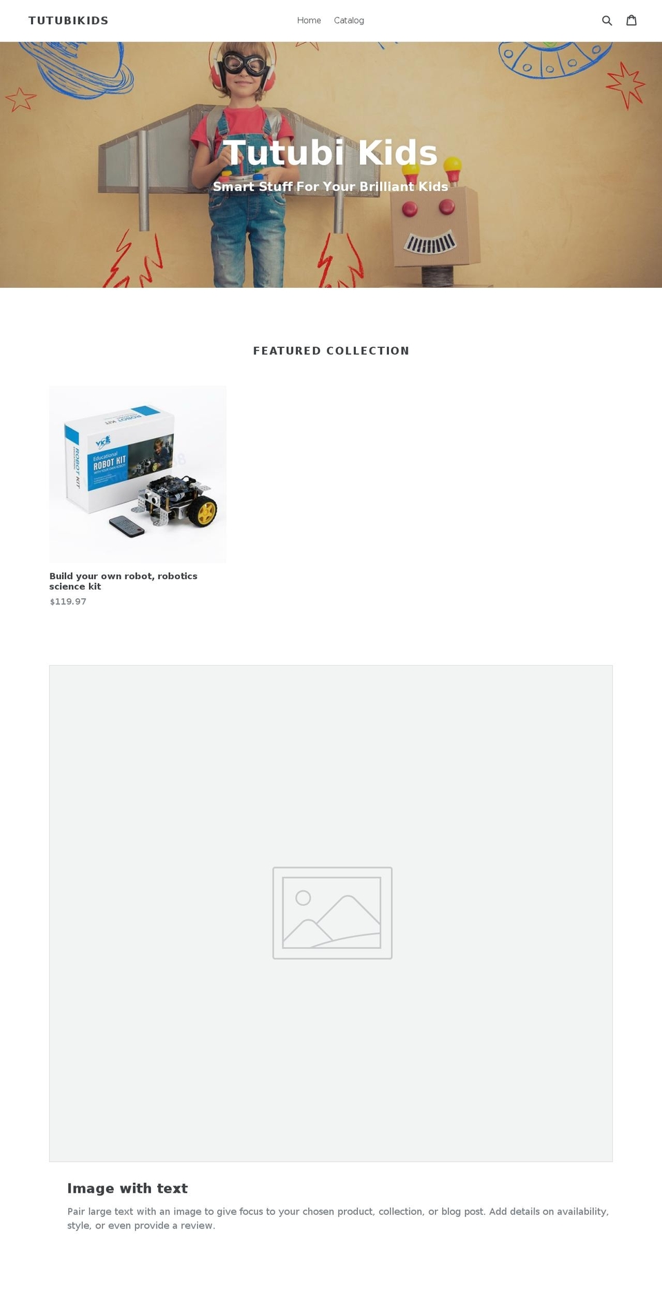 tutubikids.com — Shopify storefront screenshot