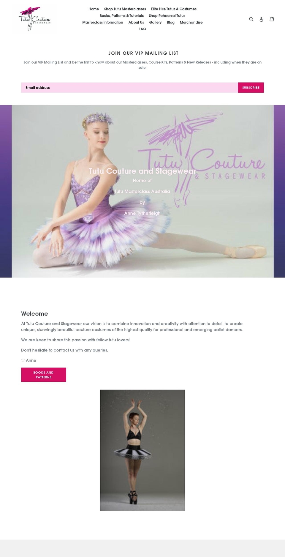 tutucouture.com.au shopify website screenshot