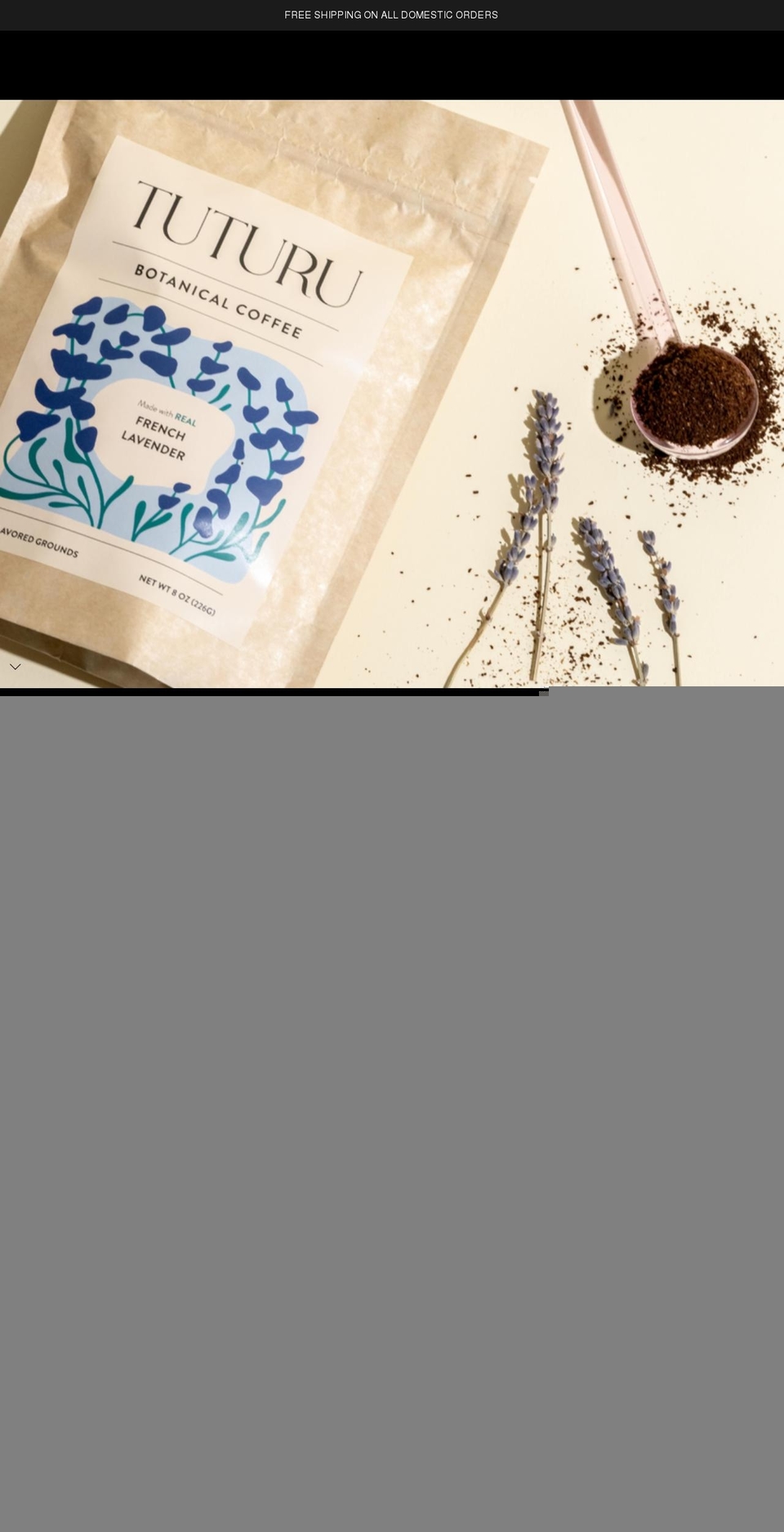 tuturucoffee.com shopify website screenshot