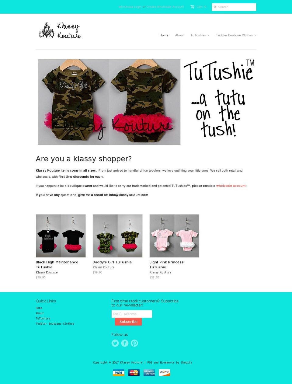 tutushie.com shopify website screenshot