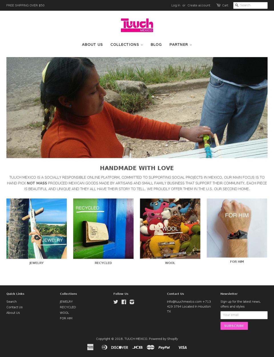 tuuchmexico.com — Shopify storefront screenshot