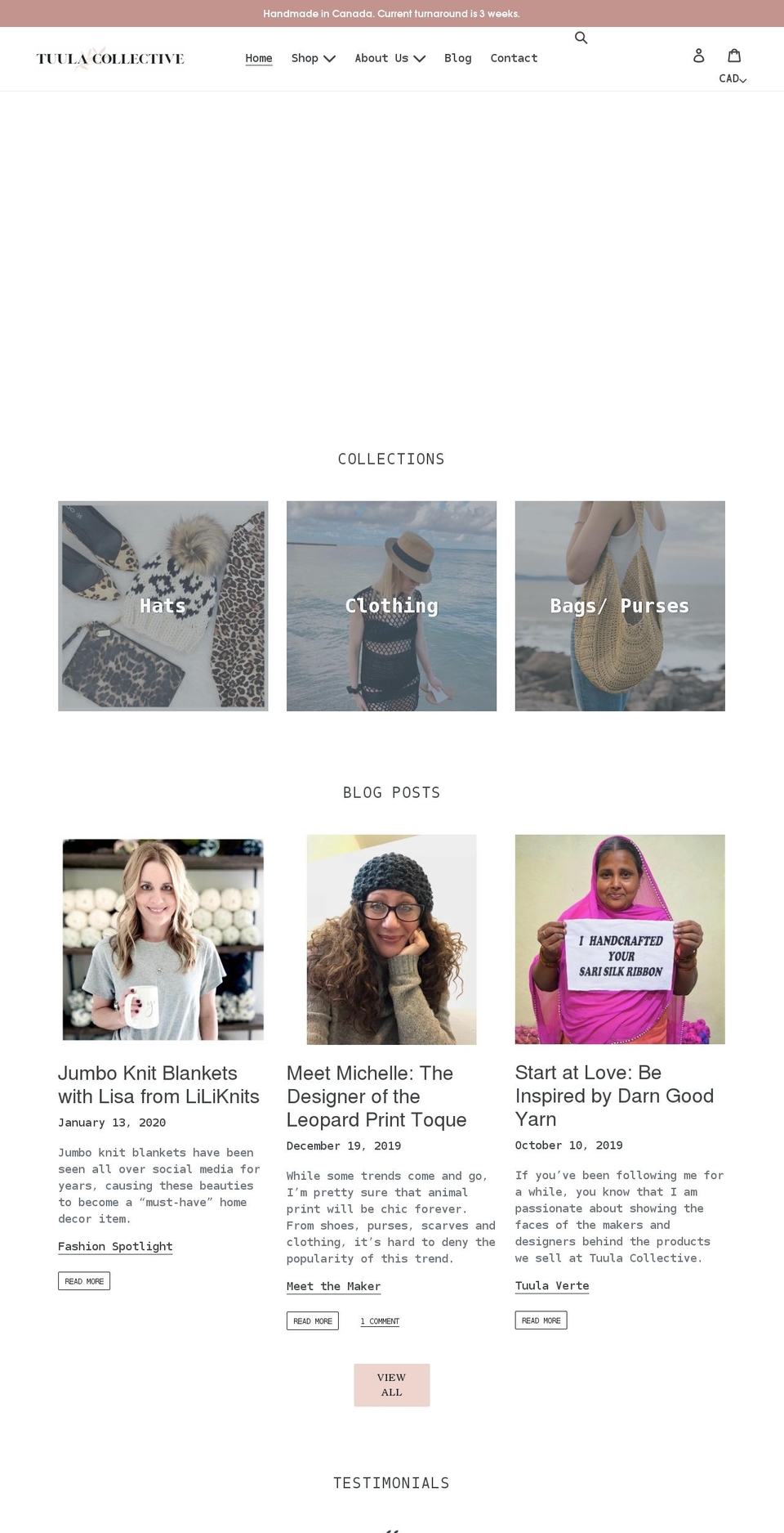 tuulacollective.com shopify website screenshot