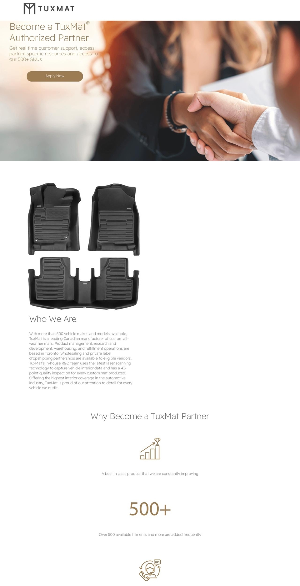 tuxmatdirect.com shopify website screenshot