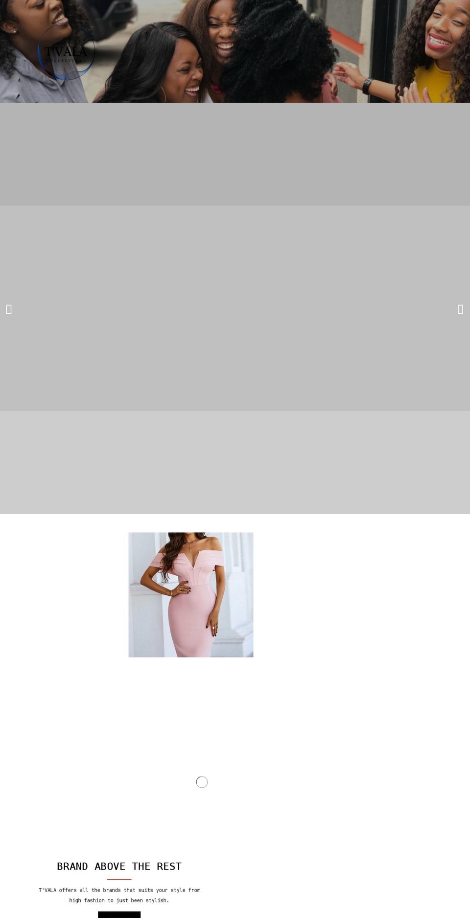 tvalacollection.com shopify website screenshot